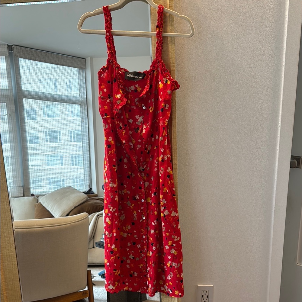 Realisation Par Red Midi Sundress Juliet